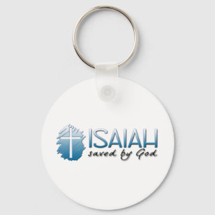 Isaiah Name Means: Saved by God Key Ring