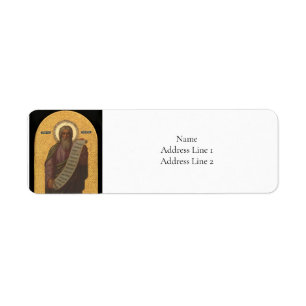 Isaiah Orthodox Christian Icon Return Address Label