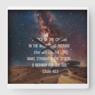 Isaiah Scripture Verse Clock