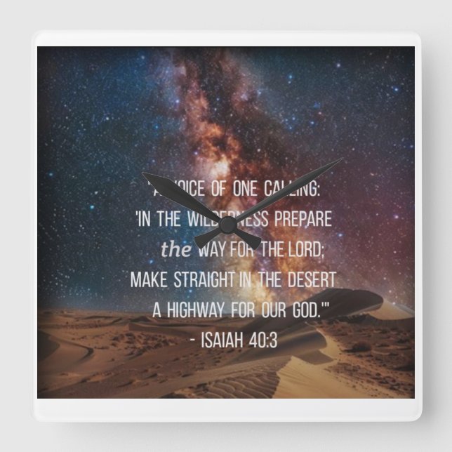 Isaiah Scripture Verse Clock (Front)