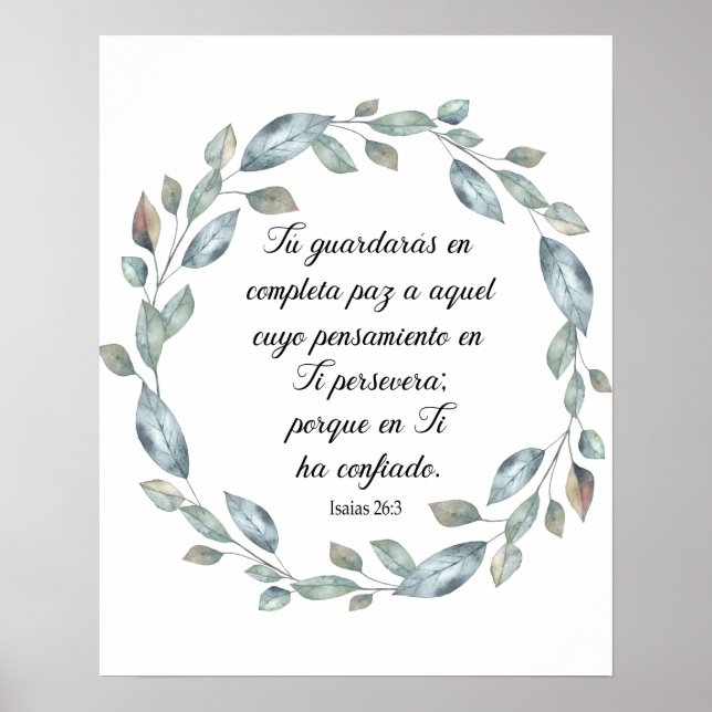 Isaias 26 poster (Front)