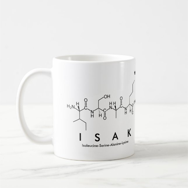 Isak peptide name mug (Left)