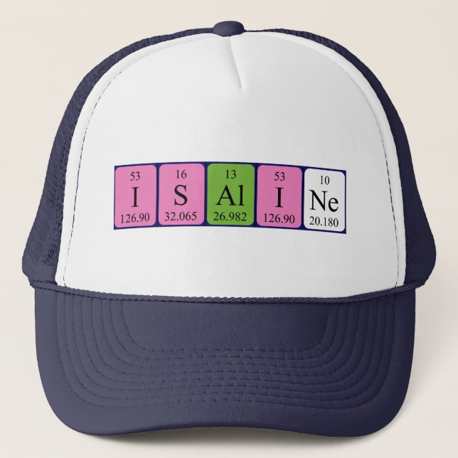 Isaline periodic table name hat (Front)