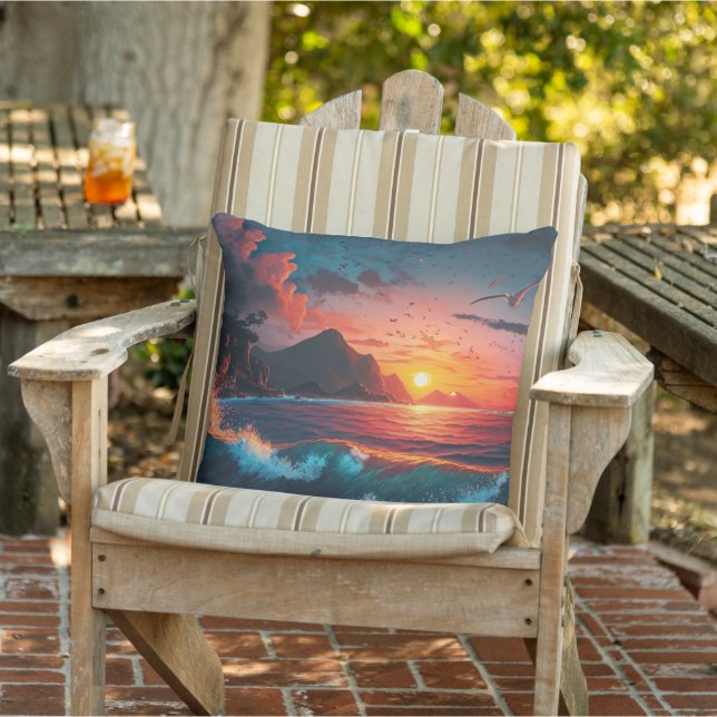 ISALND SUNSET #1 CUSHION (Chair)