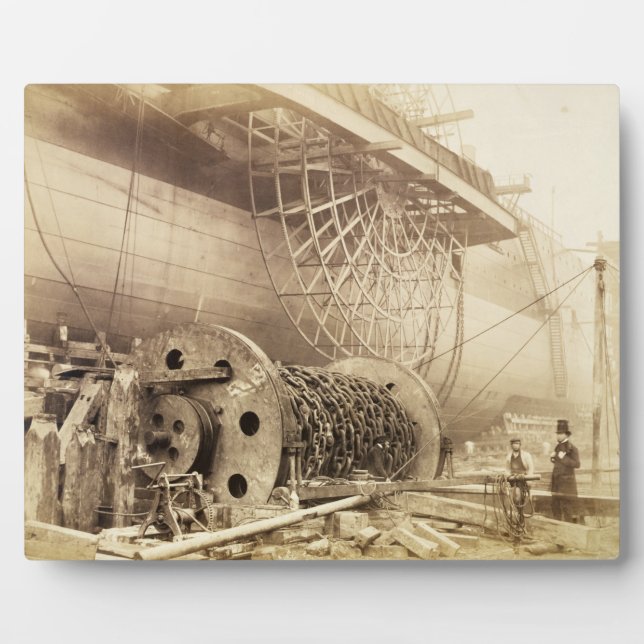 Isambard Kingdom Brunel (1806-59) beside the 'Grea Plaque (Front)