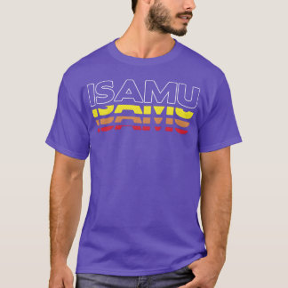 Isamu First Name Funny Vintage Sunset Isamu gift T-Shirt