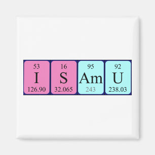 Isamu periodic table name magnet