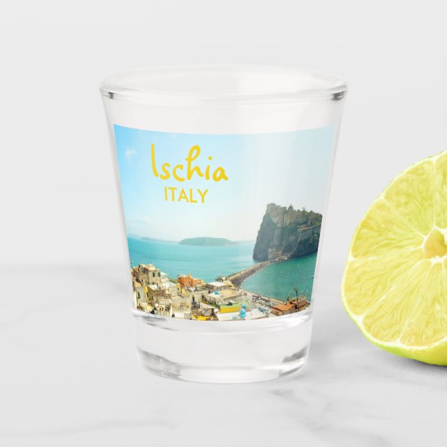 Ischia island Italy Souvenir Shot Glass (Front)