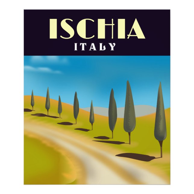 Ischia Italy travel poster (Front)