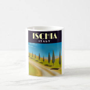 Ischia Italy travel poster Coffee Mug