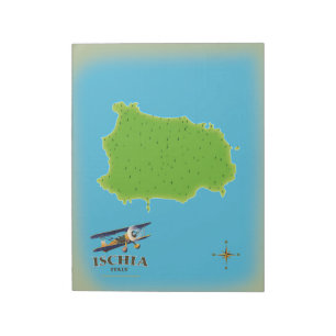Ischia Italy travel poster Notepad
