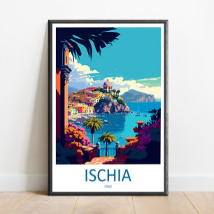 Ischia Travel Print Wall Art Ischia Wall Hanging H