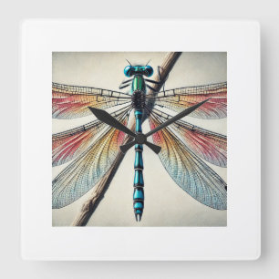 Ischnura damselfly 151024IREF251 - Watercolor Square Wall Clock