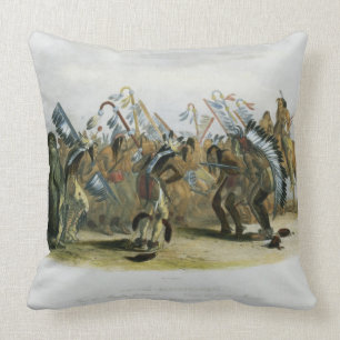 Ischoha-Kakoschochata, Dance of the Mandan Indians Cushion