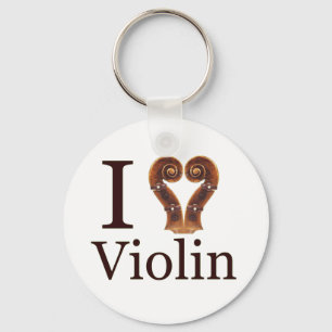 iscrollheartviolinimage key ring