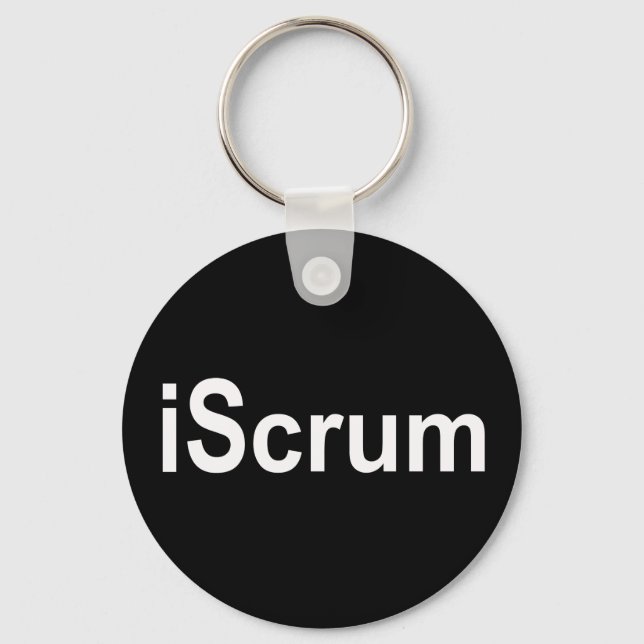 iScrum Rugby Scrum Tshirt Key Ring (Front)