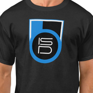 ISD Black Blue White Streetwear Urban  T-Shirt