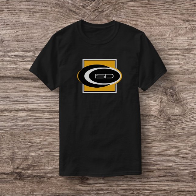 ISD Unisex Black Gold Swoosh T-Shirt (Creator Uploaded)