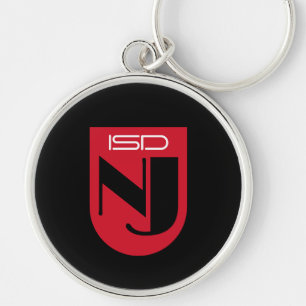 ISD Women's Turquoise Logo-type Retro Key Ring