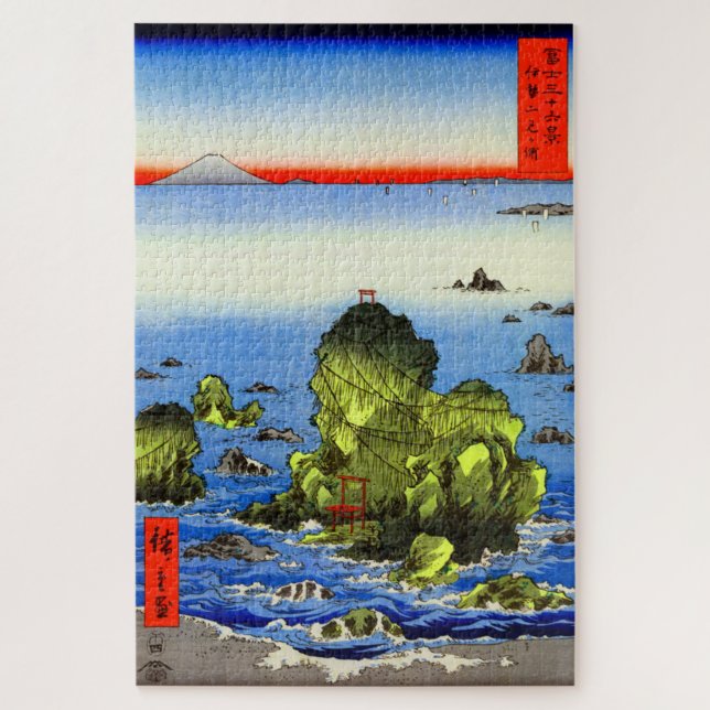 Ise futamigaura Thirty-six Views of Mount Fuji Jigsaw Puzzle (Vertical)