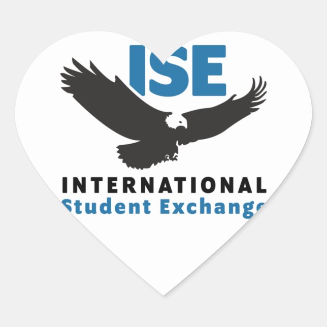 ISE Heart-Shaped Sticker (Front)