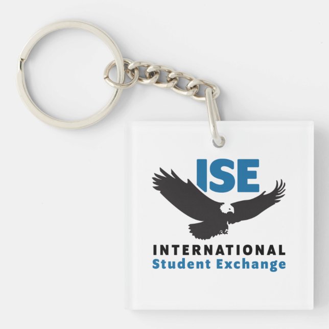ISE Square Acrylic Keychain (Front)