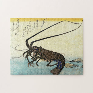 Iseebi & Ebi - Crawfish (Spiny Lobster) and Shrimp Jigsaw Puzzle