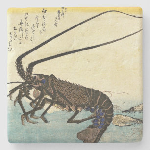Iseebi & Ebi - Crawfish (Spiny Lobster) and Shrimp Stone Coaster