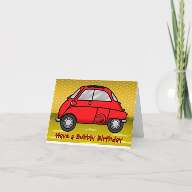 Isetta Birthday Card (Front)