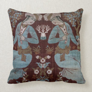 Isfahan style panel, Persian, 17th century (silk) Cushion