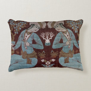 Isfahan style panel, Persian, 17th century (silk) Decorative Cushion
