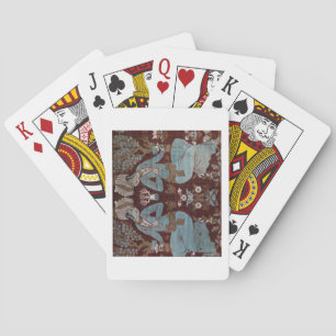 Isfahan style panel, Persian, 17th century (silk) Playing Cards