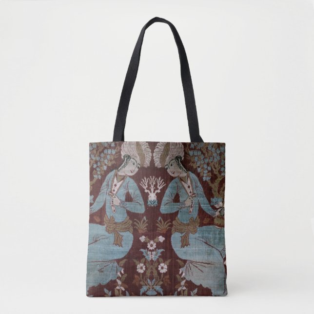 Isfahan style panel, Persian, 17th century (silk) Tote Bag (Front)