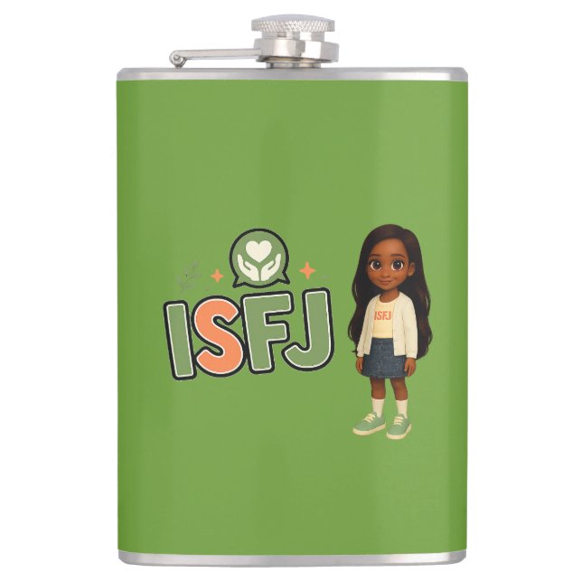 ISFJ — The Guardian of Harmony Hip Flask (Front)