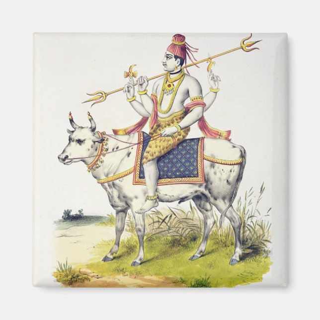 Ishana or Shiva, engraved by C. de Motte (1785-183 Magnet (Front)