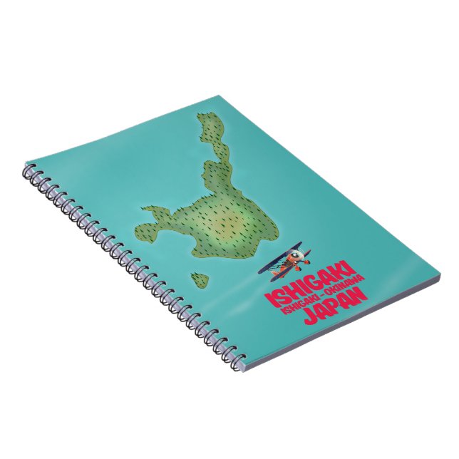 Ishigaki Okinawa, Japan map Notebook (Right Side)