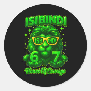 Isibindi House Of Courage School System 6 7 Funny Classic Round Sticker