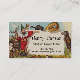 Isidore the Elf & his Animals Business Card