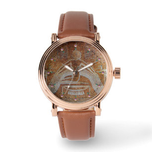 ISIS,Antique Egyptian Goddess Brown White Watch