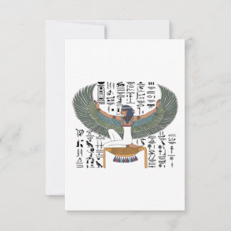 Isis God - Ancient Egyptian History Thank You Card