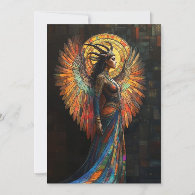 Isis: Goddess Altar Meditation Card (Front)