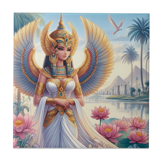 Isis: Goddess of the Nile Ceramic Tile (Front)