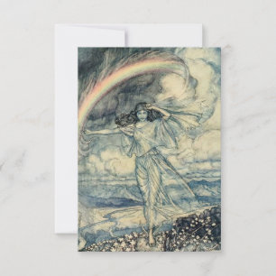 “Isis Rainbow Goddess” by Arthur Rackham Thank You Card