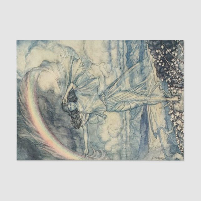 “Isis Rainbow Goddess” by Arthur Rackham Tissue Paper (Front)