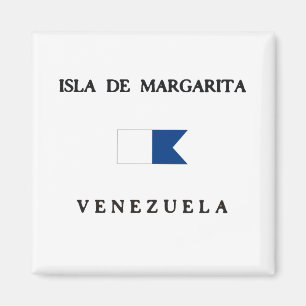 Isla de Margarita Venezuela Alpha Dive Flag Magnet