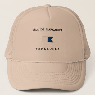 Isla de Margarita Venezuela Alpha Dive Flag Trucker Hat