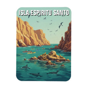 Isla Espíritu Santo Mexico Magnet