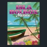 Isla Holbox Mexico Poster<br><div class="desc">Isla Holbox Mexico beach travel poster art print.</div>
