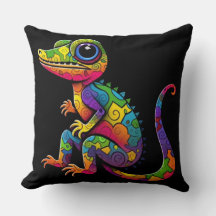 Isla Mujeres Geckos (#2) Throw Pillow