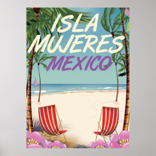 Isla Mujeres Mexico Beach poster
